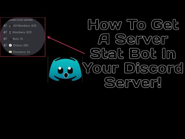 How To Get A Server Stat Bot In Your Discord Server!