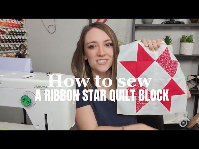 Ribbon Star Quilt Block | 2 MIN TUTORIAL!