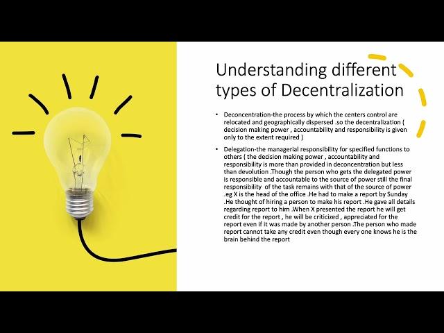 DECENTRALISATION,  DECONCENTRATION, DELEGATION , DEVOLUTION.UNDERSTANDING THE TERMS