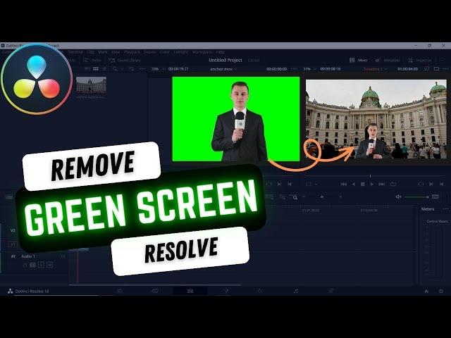 How to Remove Green Screen in Resolve | DaVinci Resolve 18 Tutorial