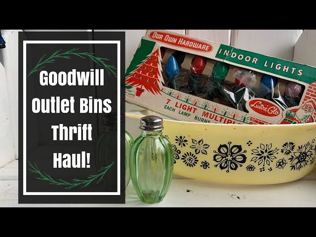 Goodwill Outlet Bins Thrift Haul! So Much Hunting this Week! Vintage, Home Decor, Items to Upcycle!