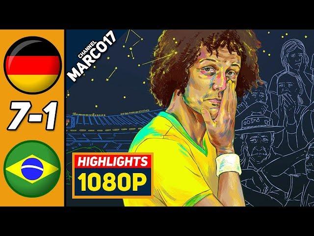  Germany 7-1 Brazil 2014 W.C Semi Finals All goals & Extended Highlights FHD/1080P 