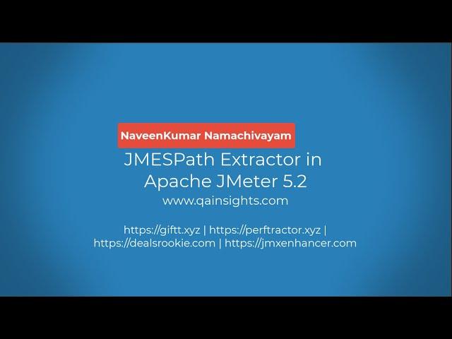 JMESPath Extractor in Apache JMeter 5.2