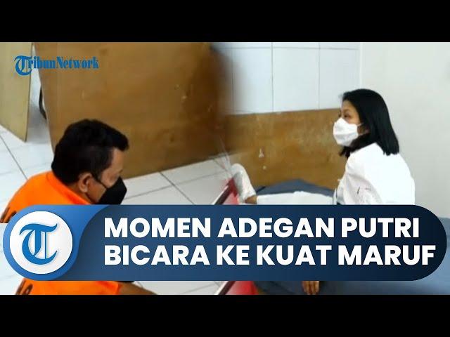 Momen Adegan Percakapan Putri Candrawathi dengan Kuat Maruf, Mengisyaratkan untuk Duduk di Bawah