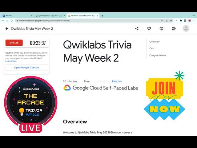 Qwiklabs Trivia: Week 2 of May 2023  @quick_lab  #qwiklabs || #quiz