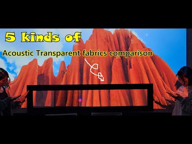 5 kinds of acoustically transparent screen fabrics comparison