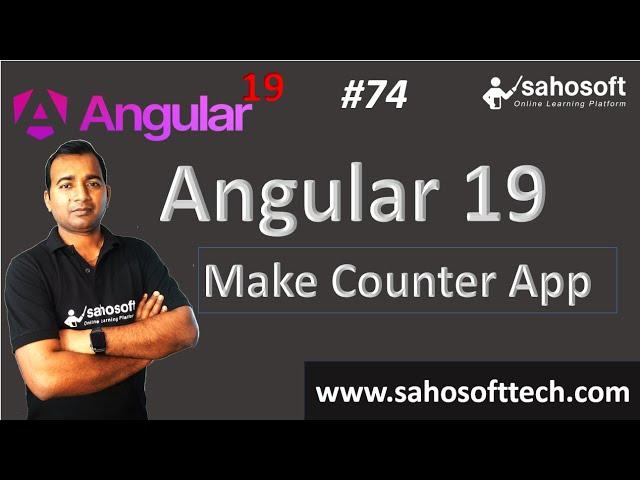 Make Counter App in Angular |  Angular 19 Tutorials in Hindi