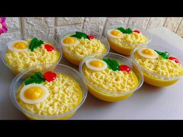 ORDERAN NAIK DRASTIS KARENA PUDING INI‼️Puding Indomie telur ceplok lembut dan creamy