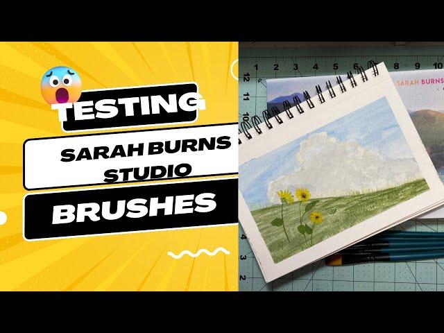 Testing Sarah Burns Studio Brushes / Gouache Studio Ghibli #watercolor #art #gouache #painting