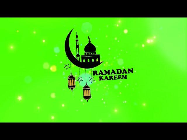 Ramadan Kareem Welcome Green Screen Animation Effect