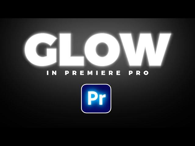 How To Add GLOWING TEXT In Premiere Pro