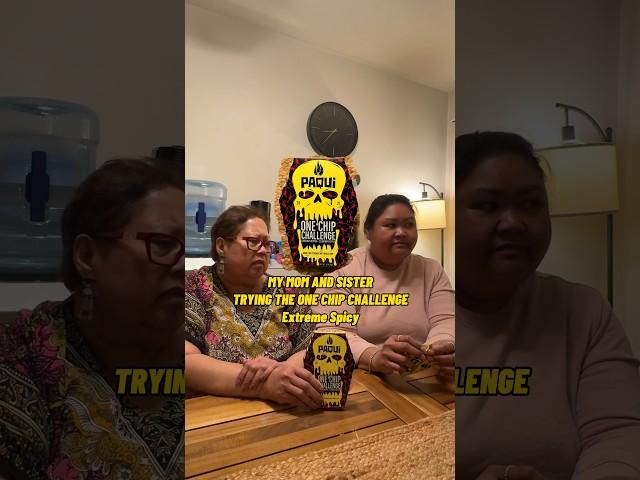 Mama LuLu and Apple try the ONE CHIP CHALLENGE. #foodchallenge