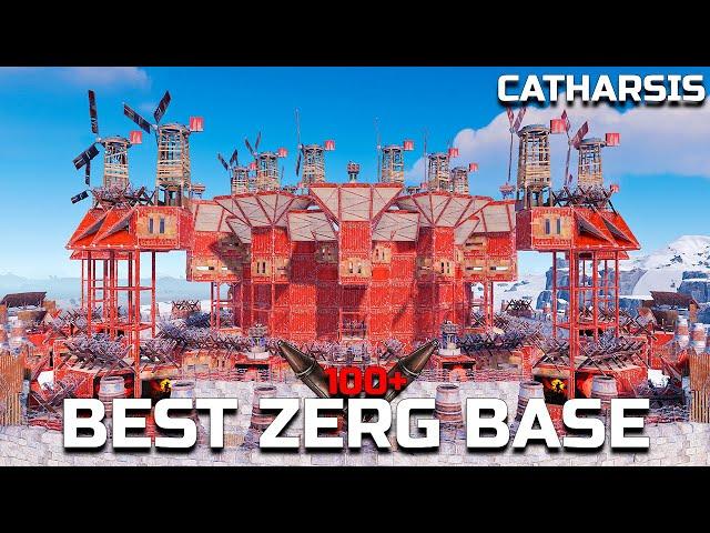 CATHARSIS - ABSOLUTE BEST ZERG BASE with 4 LAYERS OF PROTECTION in RUST