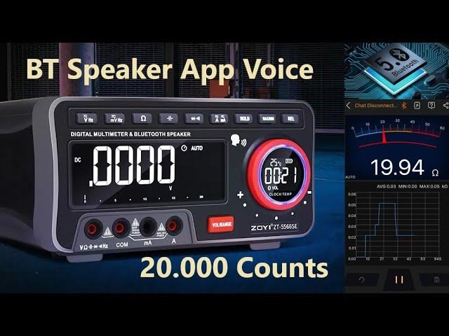 TA-0386: Zotek Zoyi ZT-5566 SE - Desktop Multimeter BT Speaker App