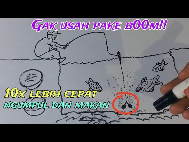 Teknik baru mancing ikan tanpa gunakan pengumpul ikan bandul.