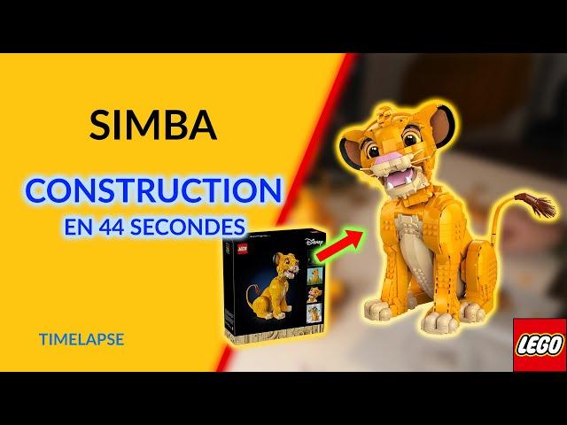 MONTAGE du LEGO Simba en 44 SECONDES | TIMELAPSE