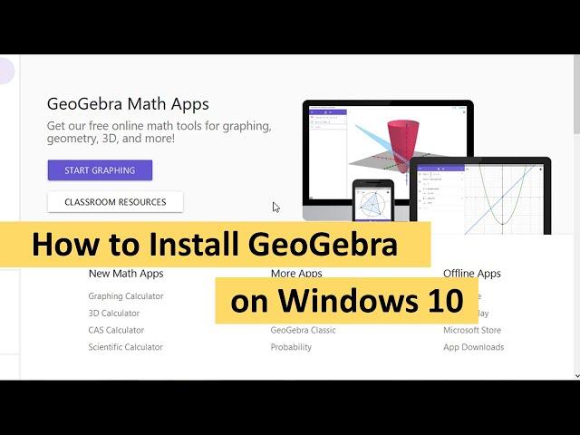How to Install GeoGebra Classic 6 on Windows 10