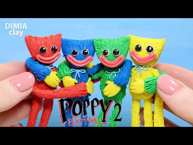 Poppy Playtime Chapter 2 All HUGGY WUGGY (Mini Huggies) with clay, sculpture timelapse