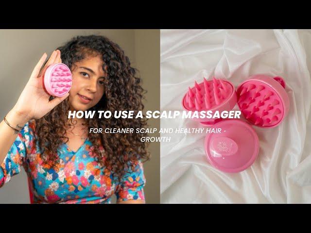 How to Use a Scalp Massager to Boost Hair Growth & Healthier Scalp #curlyhair #curls #frizzfreehair