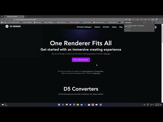 How to download d5 render free in official method | how to download and install d5 render