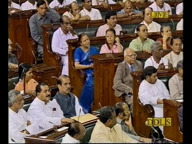 Prime Minister Shri Atal Bihari Vajpayee Introduction of Ministers 13th Lok Sabha 22-10-1999