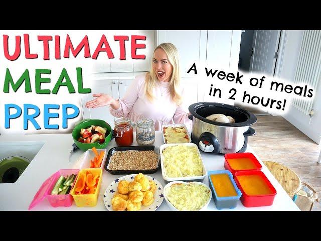 A WEEK OF MEALS IN 2 HOURS  |  ULTIMATE MEAL PREP  |  EMILY NORRIS