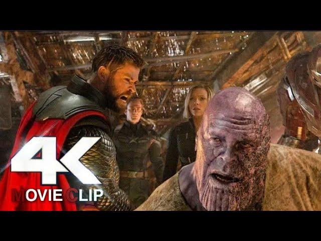 Thor Kills Thanos Scene Hindi  Avengers Endgame  Movie Clip HD  4K  iMAX