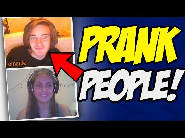 How To PRANK Someone On Omegle! (PewDiePie Trolling, Justin Bieber Prank & More!)