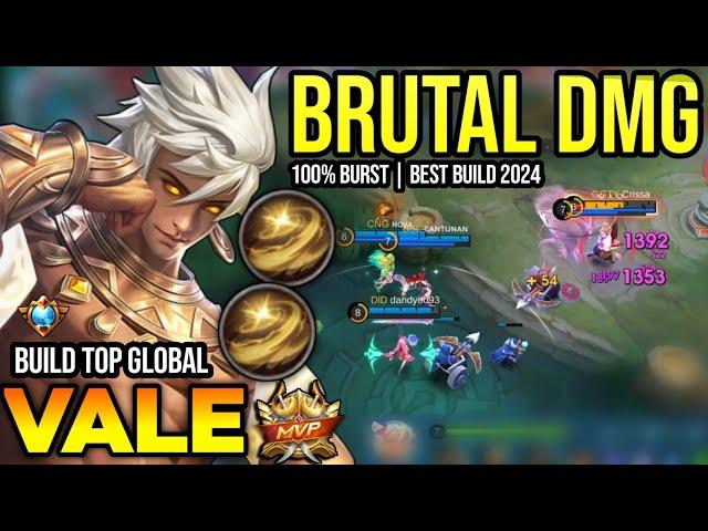 VALE BEST BUILD 2024 | BUILD TOP GLOBAL VALE GAMEPLAY | MOBILE LEGENDS