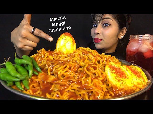 MAGGI NOODLES EATING CHALLENGEMAGGI EATING CHALLENGE VIDEO ! SPICIEST MAGGI CHALLENGE INDIA ASMR