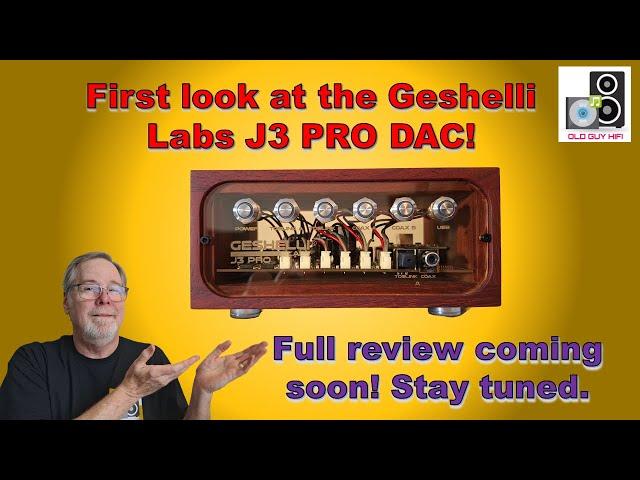 A quick look at the new Geshelli Labs J3 Pro DAC. Full review soon.