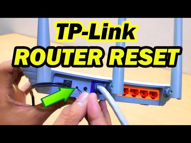 TP-Link Router Reset to Factory Defaults Settings