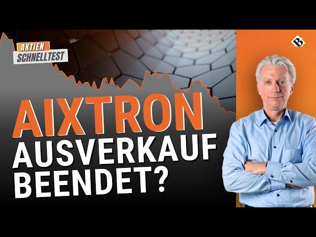 Aktien im Experten-Check: AIXTRON - Ist das der Boden? | Außerdem PVA TePLA, Zealand Pharma & DEUTZ