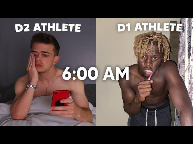 Day In The Life: D1 Athlete vs D2 Athlete ft. @WilliamAkio