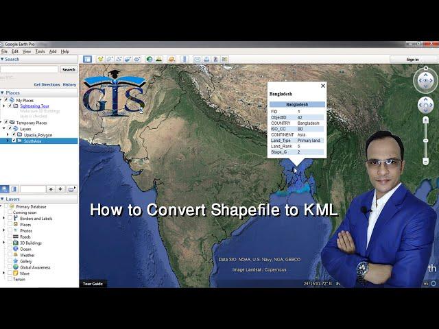 How to Convert Shapefile to KML (Course: ArcGIS Level 1. Lecture:51) | Google Earth | GIS | ArcMap |