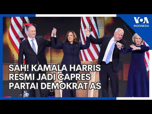 Sah! Kamala Harris Resmi Jadi Capres Partai Demokrat Amerika Serikat