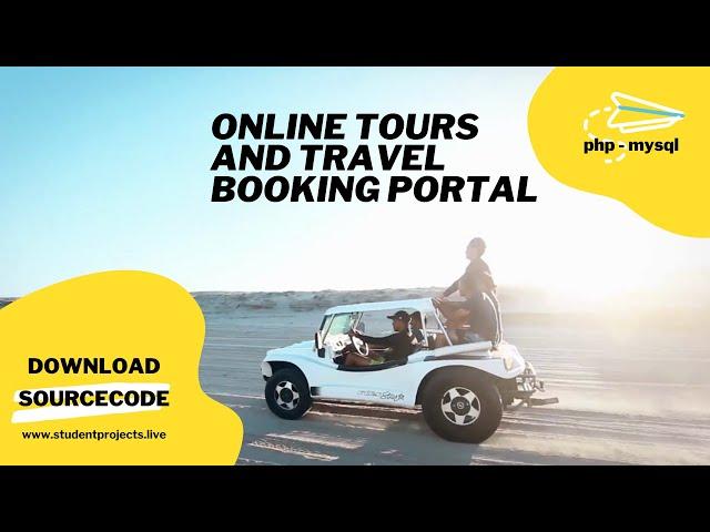 Online Tours and Travels Project in PHP & MySQL