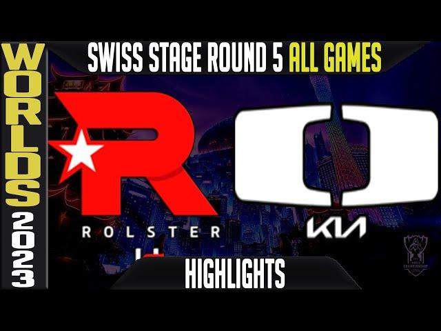 KT vs DK Highlights ALL GAMES | S13 Worlds 2023 Swiss Stage Day 9 Round 5 | KT Rolster vs Dplus KIA