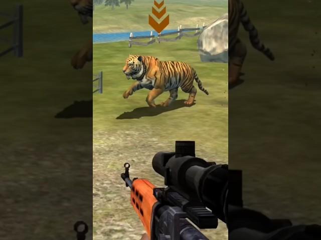 Tiger attack on deer target by sniper #trending #foryou #viralvideo #viralshort #gaming #animals