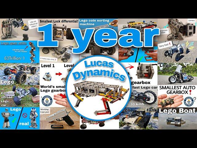 All lego technic constructions after 1 year Lucas-Dynamics