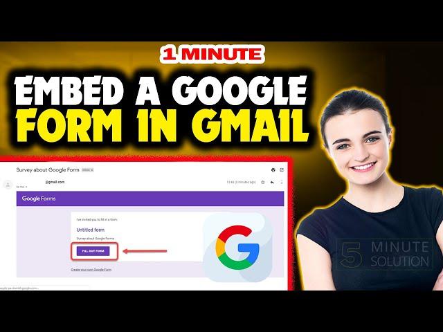 How to embed a google form in gmail 2024 (Quick & Easy)