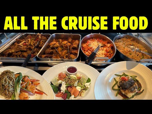 Buffet Tour & All the Food we ate on the Carnival Paradise