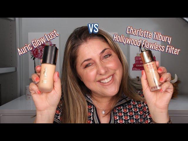 AURIC by Samantha Ravndahl Glow Lust VS Charlotte Tilbury Hollywood Flawless Filter!