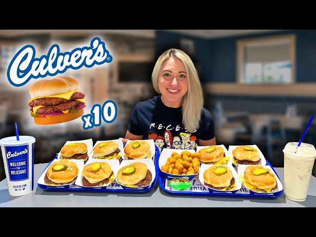 CULVER'S DOUBLE DELUXE BUTTER BURGER CHALLENGE