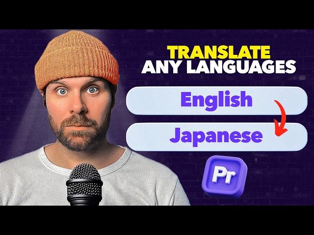 Auto-Translate Captions in Premiere Pro (Easier Than You Think)