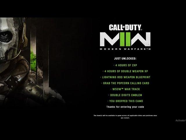 NEW FREE CODES FOR CALL OF DUTY MODERN WARFARE 3! FREE CAMO & BONUS REWARDS, PRE SEASON 1 UPDATE