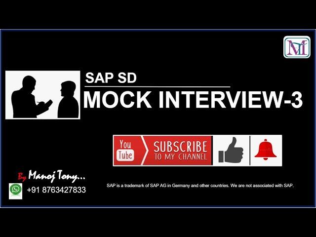 Do not do mistakes in interview - #sap #sd