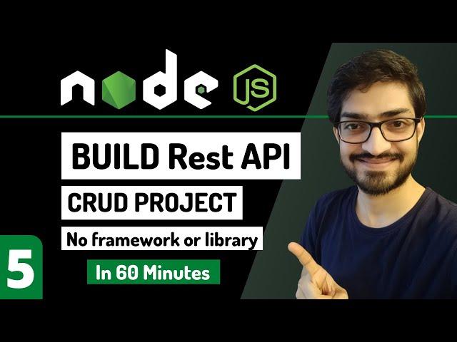 Build Rest API using Node.js | CRUD API Tutorial | Node.js Tutorial for Beginners #5