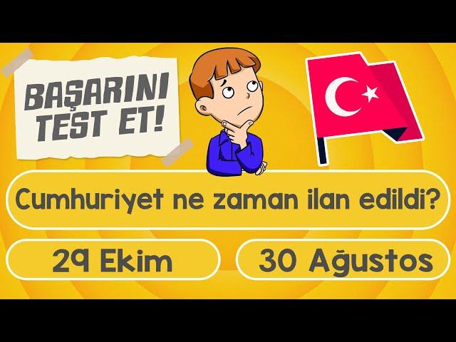 BİLGİ YARIŞMASI (4.Sınıf ve Üzeri): 10 Soruda Genel BAŞARINI TEST ET! | Eğlenceli TEST | Bul Bakalım