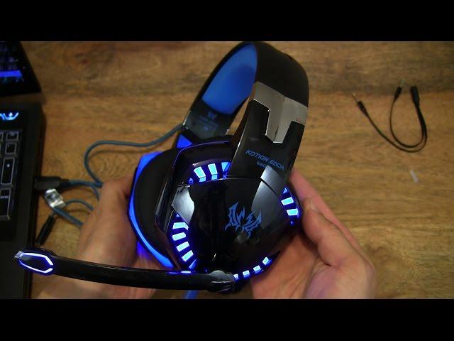 KingTop EACH G2000 Gaming Headset in Blue & Black